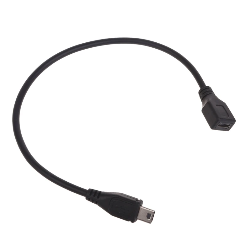 Câble adaptateur Micro USB vers Mini USB femelle vers Mini USB mâle, câble d'extension, câble de charge, séparateur de données