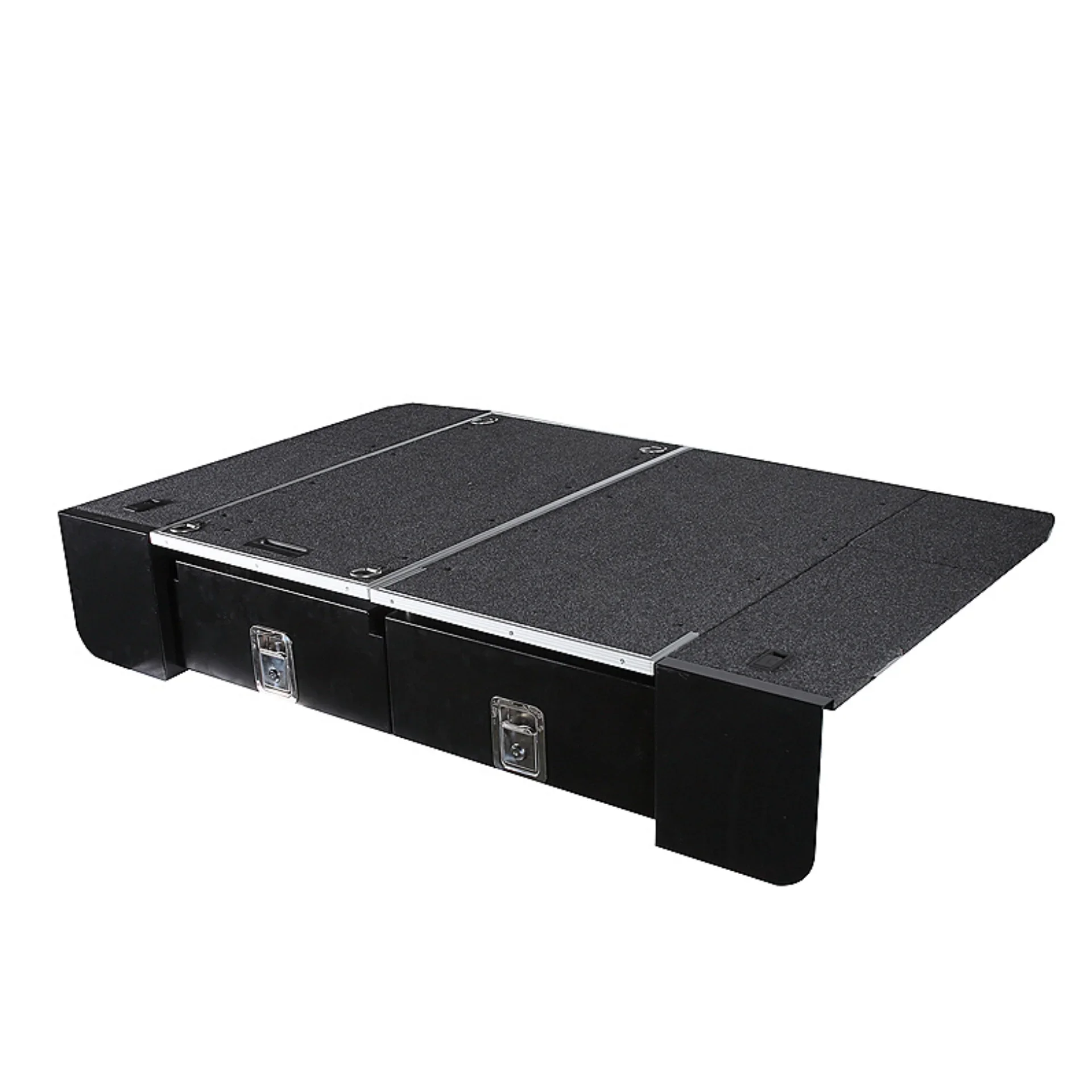 HFTM Factory 4x4 lockers Black Drawer System for TOYOTA  Landcruiser LC100 AW1000 Pick Up Truck SUV Vehicle Bed Storage Box