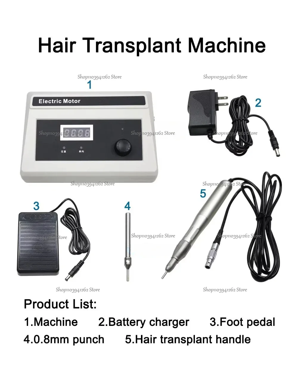 Hot Sale Hair Follicle Extractor Machine Motor Hair Transplanted Instrument Hair Planting Tools