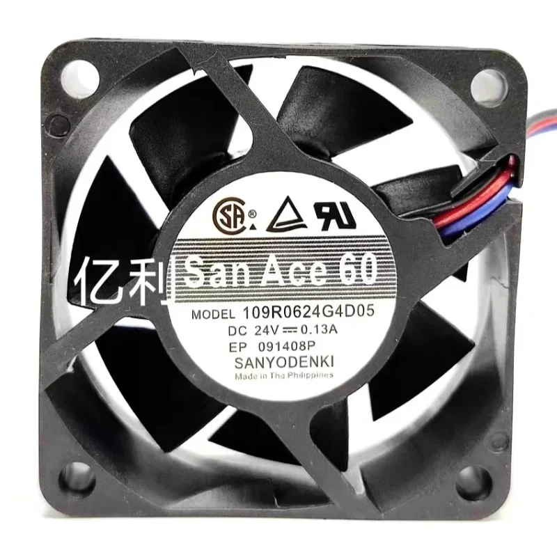 

NEW CPU Fan For Sanyo 109R0624G4D05 6CM 6025 24V 0.13A Fan 60*60*25MM