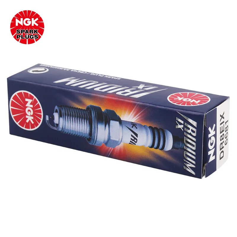 NGK Motorcycle Iridium alloy spark plug DR8EIX 6681 suitable for Zongshen/New continent Honda/Chongqing Construction(1pcs)