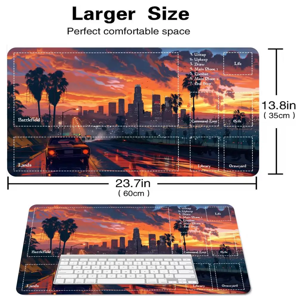 

Scenery Mouse Pad Magic Party Game Mat Durable Rubber for Trading Card Games 350X600 Mousepads Offices Desk Mats Friendly Design