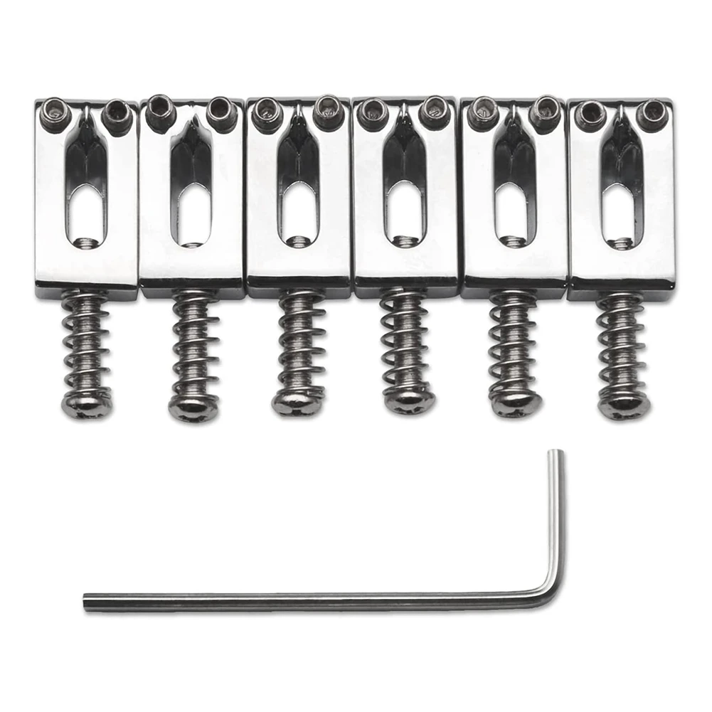 Selas de ponte tremolo de guitarra 10.5mm para fender stratocaster strat telecaster tele acessórios de guitarra elétrica, prata hgc