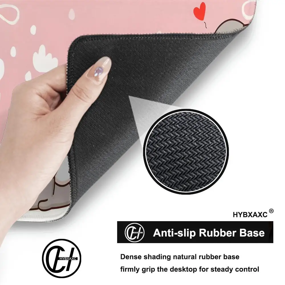 XXL Kawaii Gaming Mouse Pad 900x400x3MM Pink Mouse Pad Cat Animal Gift Desk Accessories with Personalized for Laptop Computer PC