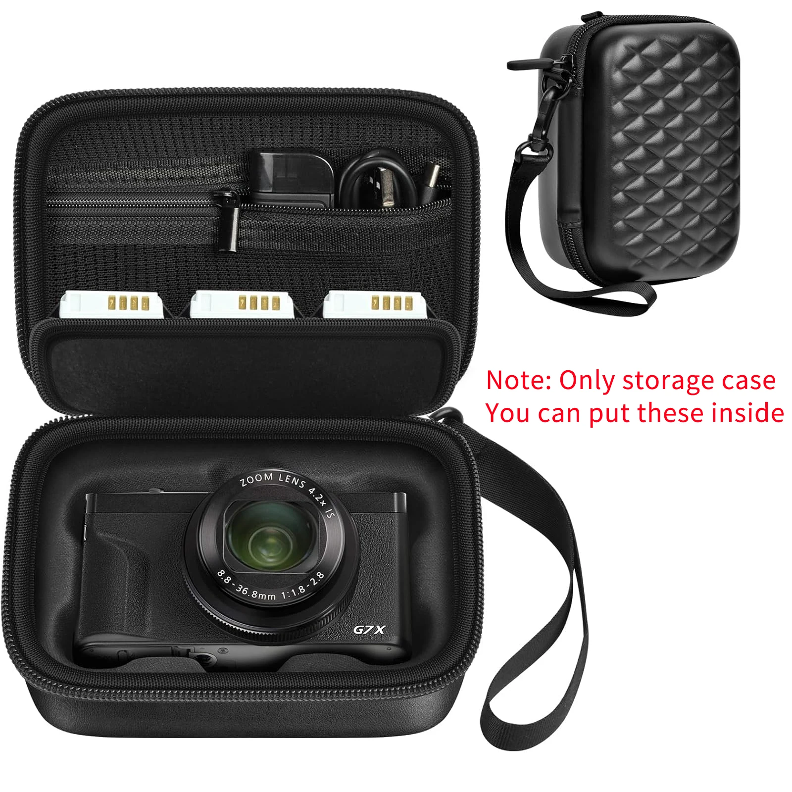 【NOT FOR OTHER CANON MODELS】Camera Bag for Canon PowerShot SX740 HS / SX720 HS / G7X Mark II / G7X Mark III - Exact Fit Only