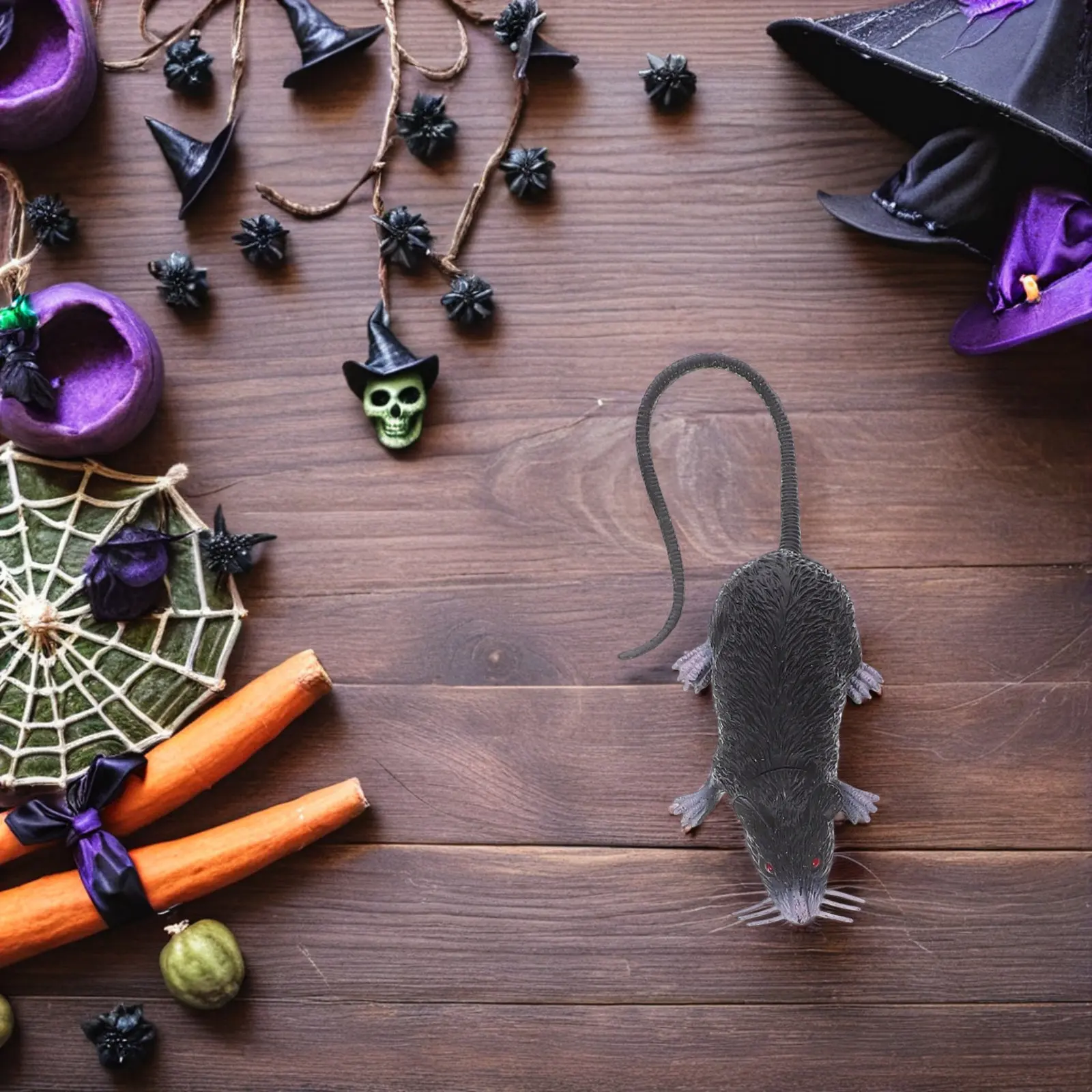 

8pcs Realistic Mice Fake Prank Props For Halloween Party Haunted House Decor Simulation Rat Gag Joke Mouse Plastic Mini Fake Rat