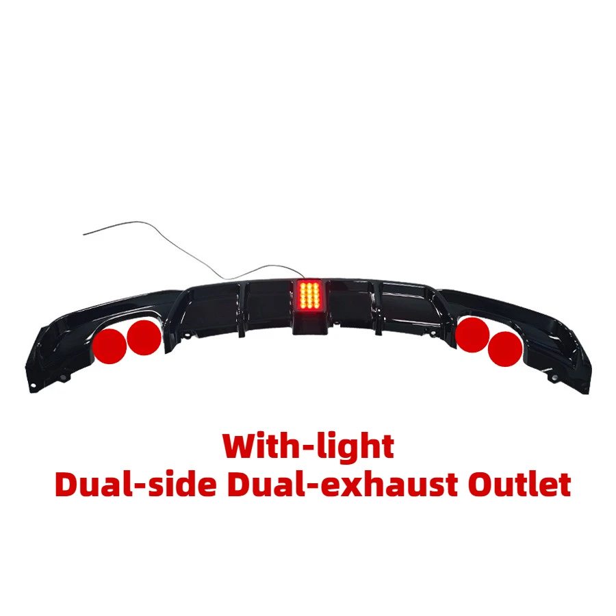 Achter Lip Diffuser Voor BMW 3 Serie F30 MT MP 2013-2019 Auto Achterbumper Spoiler Diffuser Lip met/zonder Remlicht Body Kits
