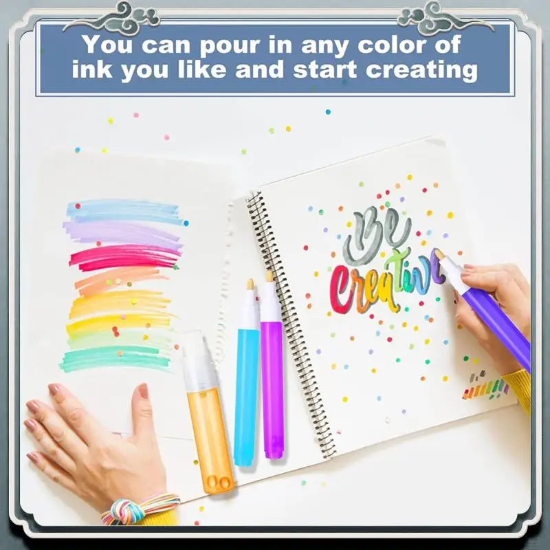 

Премиум 16 шт. многоразовые акриловые маркеры для краски 6 мм пустые акриловые маркеры белая многоразовая ручка для краски 3 шт. капельница