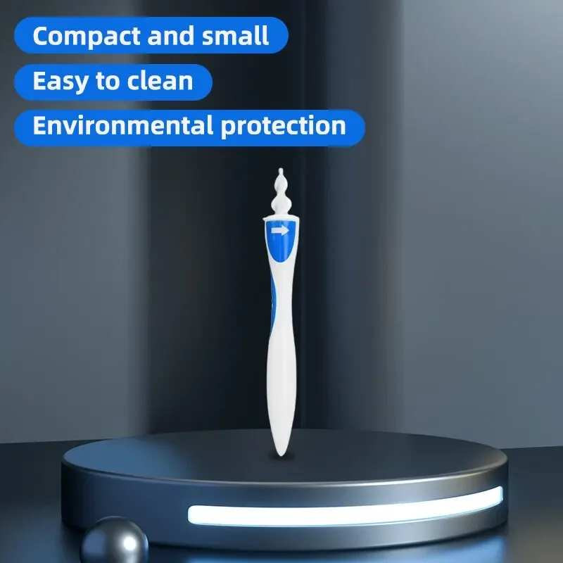 【Hot sales】Cleaning set Ear scoop Cleaning ear wax Silicone soft spiral beauty care gadget Portable personal hygiene set