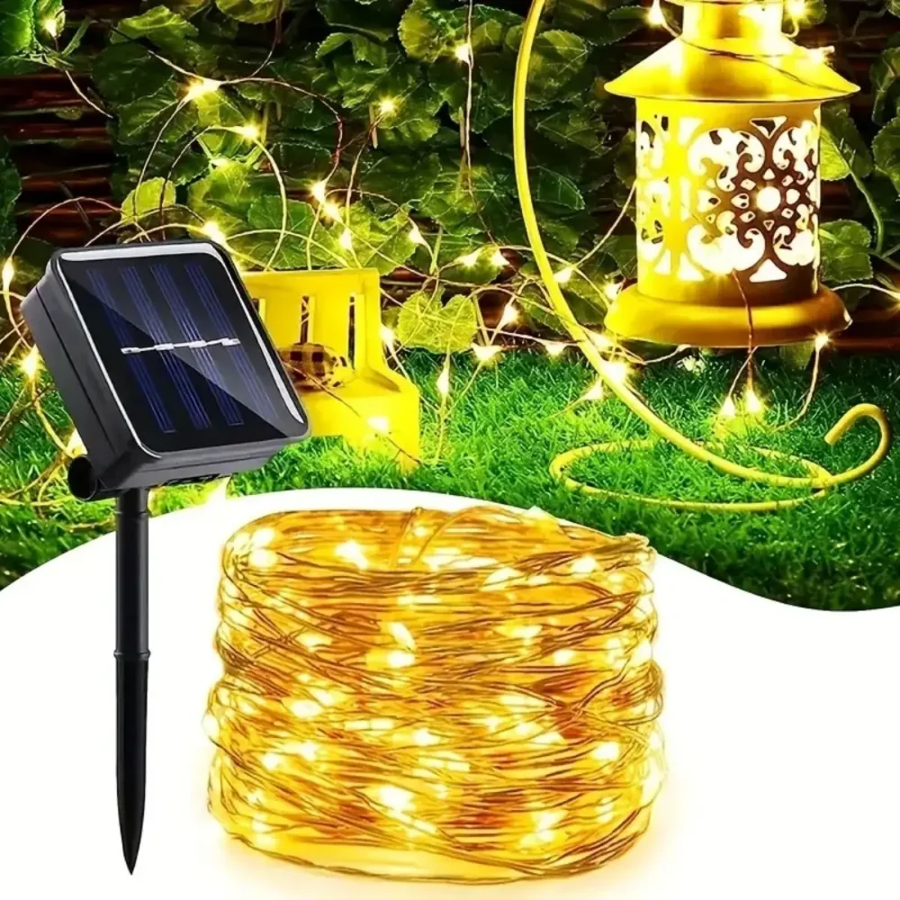 7M/12M/22M/32M Solar Led Light Tuin Sprookjeslicht Outdoor Slinger Waterdichte Kerst Bruiloft Nieuwjaarsdecoraties