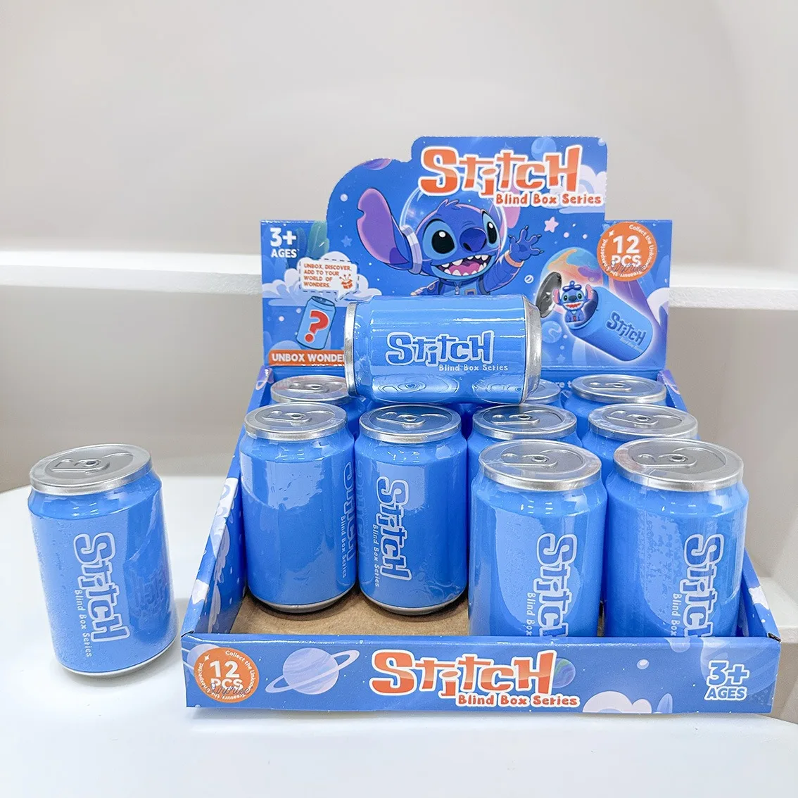 12 قطعة مجموعة غرزة صندوق أعمى العصرية لعبة تمثال Kt القط على ظهره سطح المكتب زخرفة ميني الشكل صندوق غامض