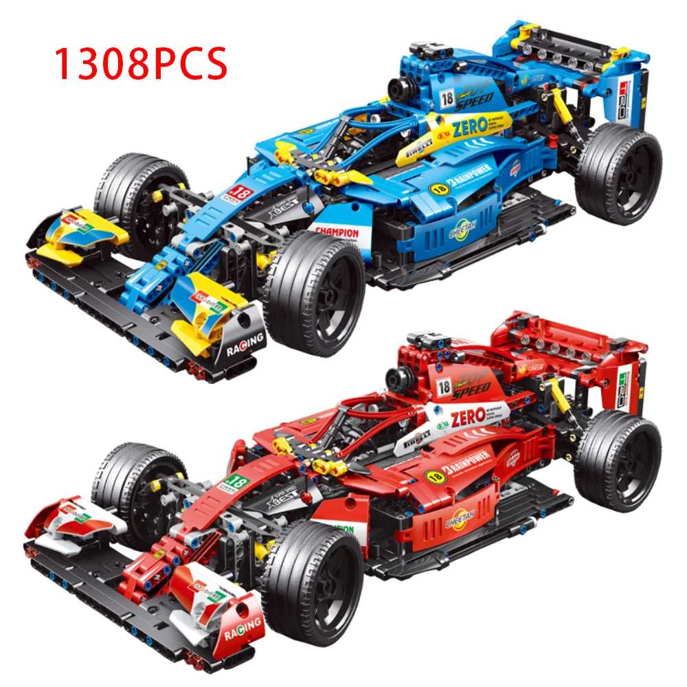 Hohe-Tech Technische Modell super Speelgoed Auto MOC Statische Formule Auto Super Speed Racing Auto Geschenk Für Kinder