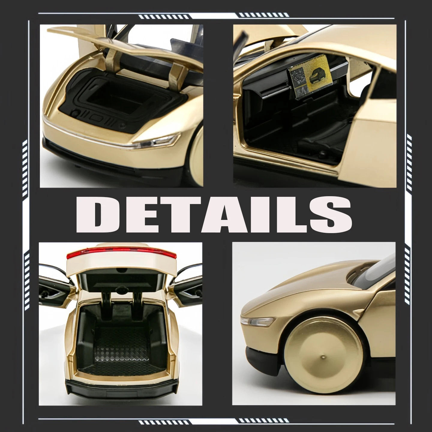 1: 32 Simulation Robotaxi Toy Car Model DieCast Vehicles Metal Cars Decoration Pull Back Sound And Light Boy Education Gift