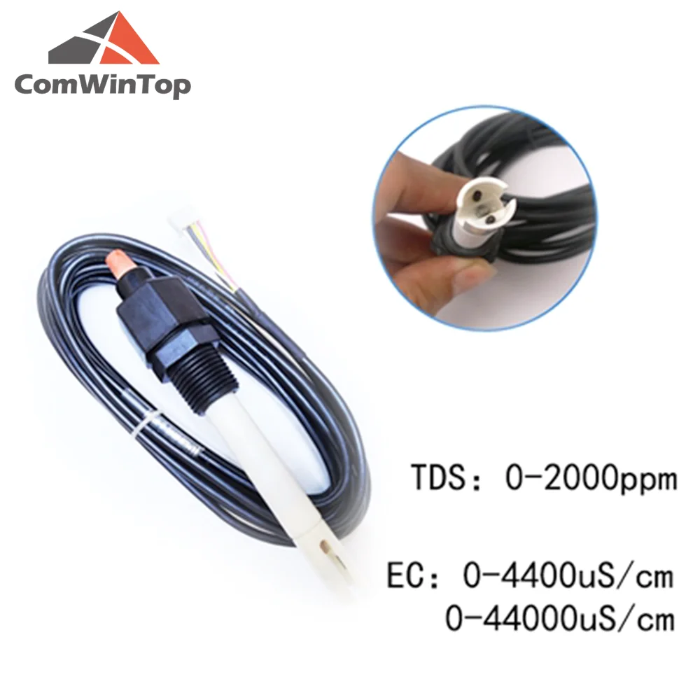 Water EC transmitter EC sensor TDS conductivity sensor module 4-20ma 0-5V 0-10V RS485 output analog output voltage