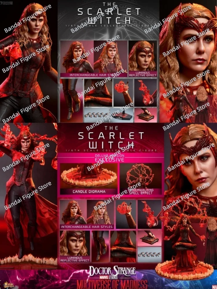 

HOTTOYS HT MMS652 MMS653 Collection 1/6 The Scarlet Witch Action Figure Doctor Strange 2 Movie Delicate 12" Full Set Soldier