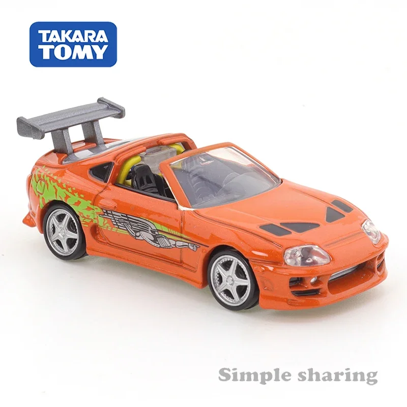 Takara Tomy Tomica Premium Unlimited03The Fast and The Furious Supra Alloy Toys Motor Vehicle Diecast Metal Model Toys for Boys