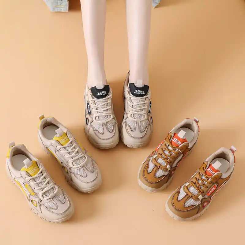 

Женские роскошные кроссовки в стиле хип-хоп на толстой подошве, белые женские ботинки для тенниса, кроссовки унисекс, спортивные новые функциональные разные