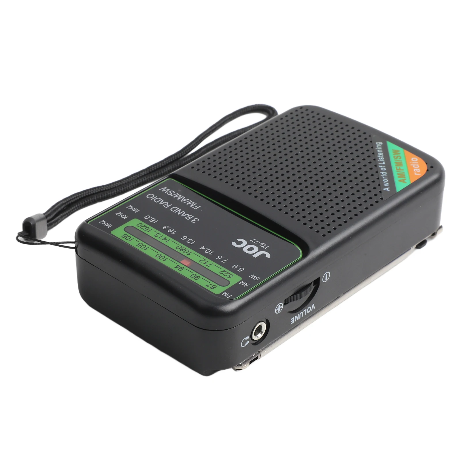

Small Footprint Portable Radio Featuring Superior Reception and Extended Use from a Reliable Rechargeable Battery