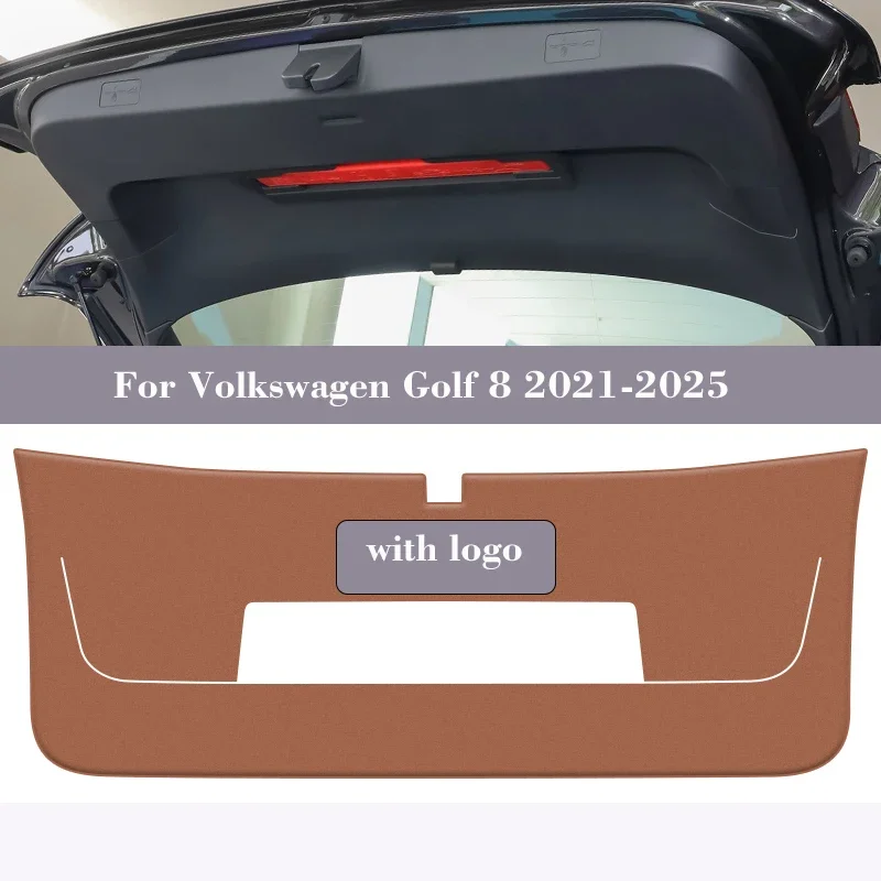 

Car Rear Trunk Tailgate Anti-Kick Protective Mat For Volkswagen Golf 8 2021-2025 PU Leather Decoration Pad Car Accessories