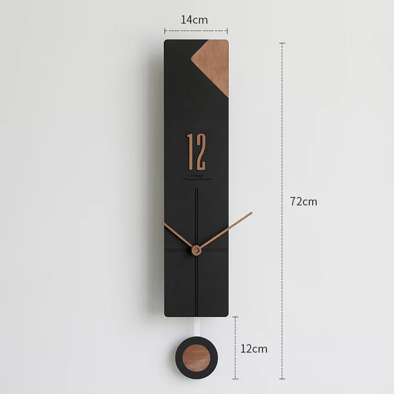 Minimalist Office Wall Clocks Fancy Classic Big Size Large Designer Wall Clock Black Bedroom Hands Orologio Da Parete Home Decor