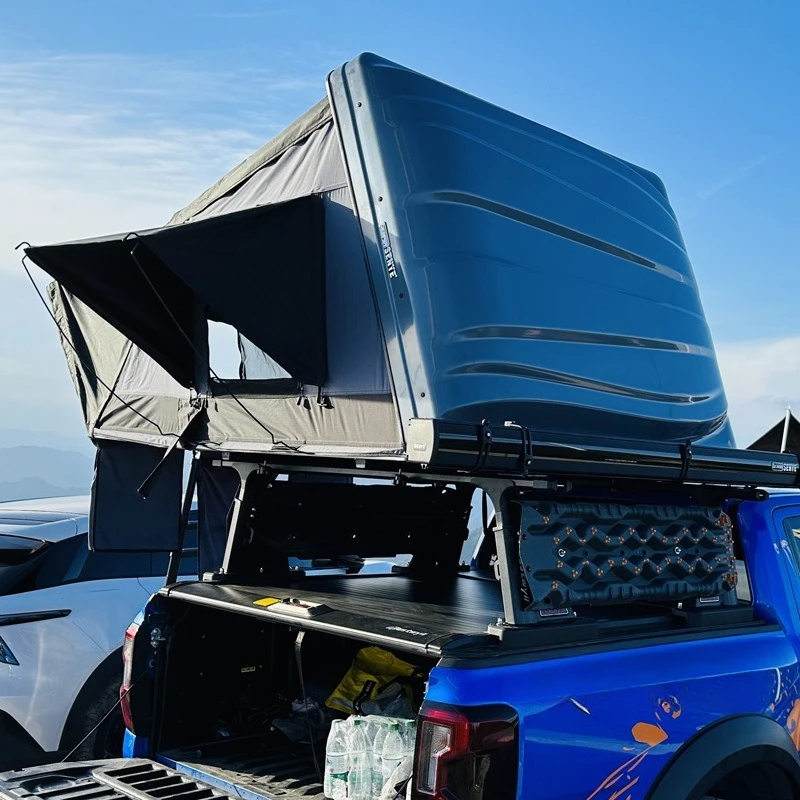 Car outdoor quick drive car folding abs aluminum alloy hard roof tent