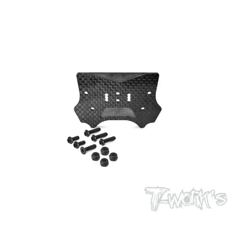 Original T Works TO-319-D8T Carbon Fiber Front Body Mount Adaptor ( For HB D8T ) Rc Tool