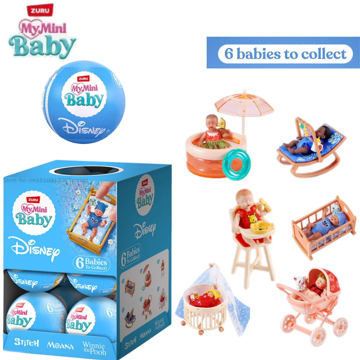 Baby Nursery Winnie The Pooh - ZURU My Mini Baby Disney, mini