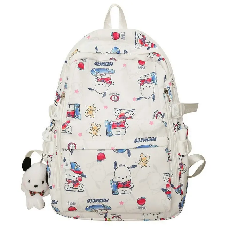 Hello Kitty Backpack, Cinnamoroll Melody Cute Daypack, Cartoon Anime Schoolbag, Girls Casual Travel Commute Knapsack