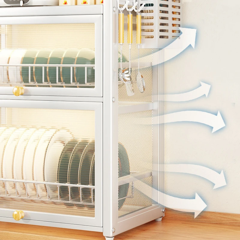 Dustproof Kitchen Dustproof Bowl Drying Rack Counter Dishwasher Organizer with Chopstick Cage Tableware Basket