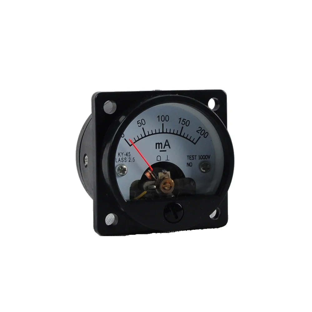 

1pc Current 200MA Panel Meter Gauge Black with Back Light for 300B 211 Tube Amp