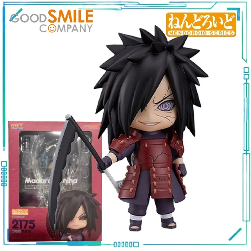 Auf Lager GSC Original NENDOROID-SERIE Anime NARUTO Shippuden Uchiha Madara und Hatake Kakashi Bewegliche Modell-Sammlung