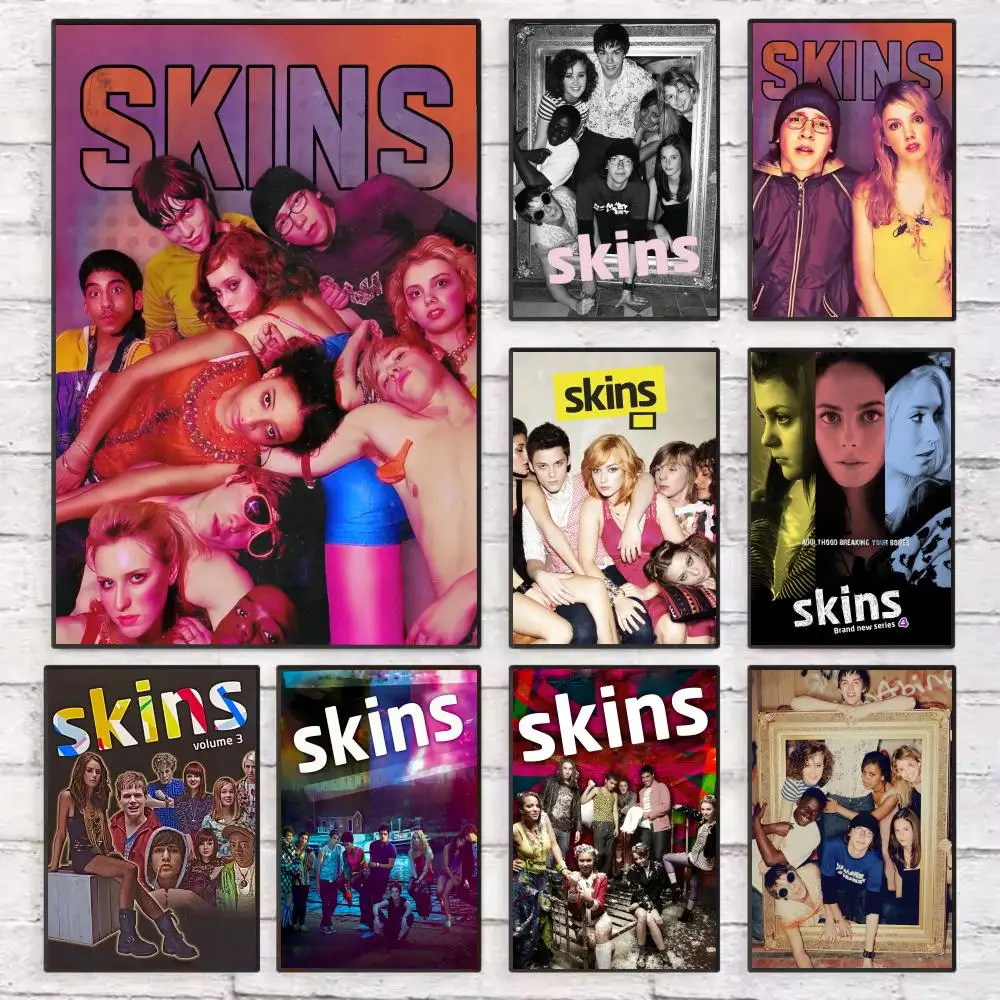 

Teen TV Series S-Skins Generation Poster Wall Art Sticky for Living Room Bedroom Office Hallway Bar Home Decor Gift Idea