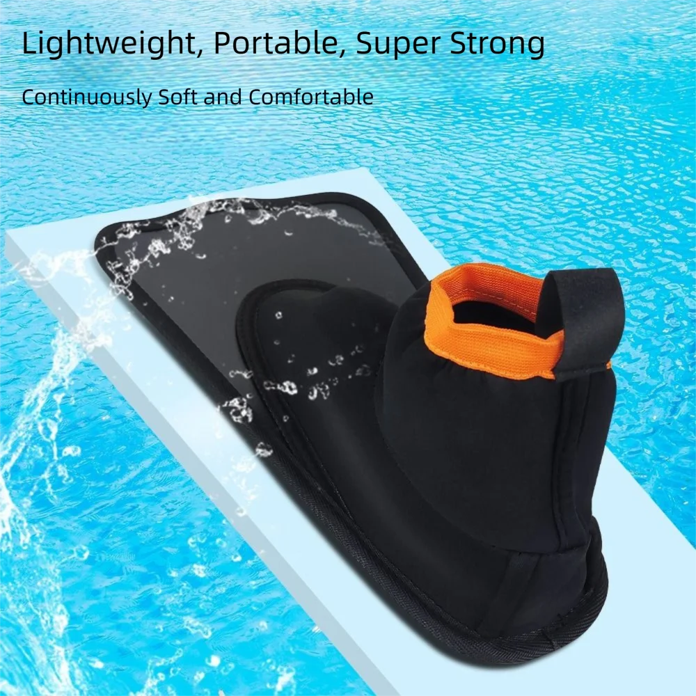 Diseño de pies envueltos, aletas de natación divididas para snorkel, zapato de rana de buceo antideslizante transpirable, tamaño de viaje ligero