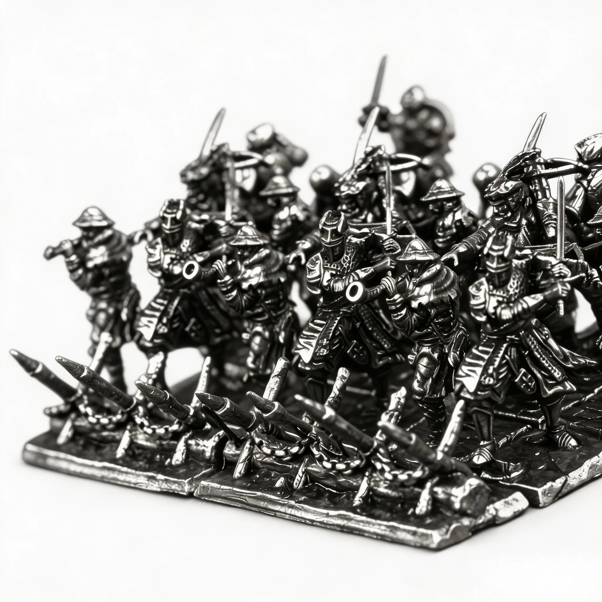 Medieval Armies Alloy Medieval Legion Soldier Miniature Paintable War Chess Figure Tabletop Game Collection Gift Home Ornament