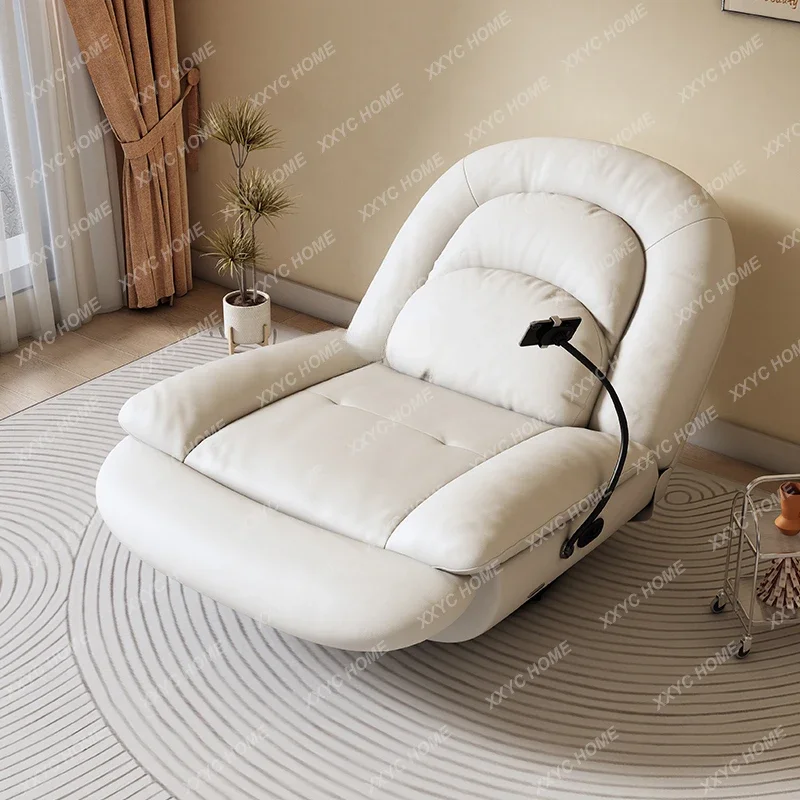 أريكة كسولة قابلة للسحب كهربائية متعددة الوظائف كرسي جلدي لغرفة المعيشة كرسي هزاز غير رسمي أثاث غرفة المعيشة الفردية #3