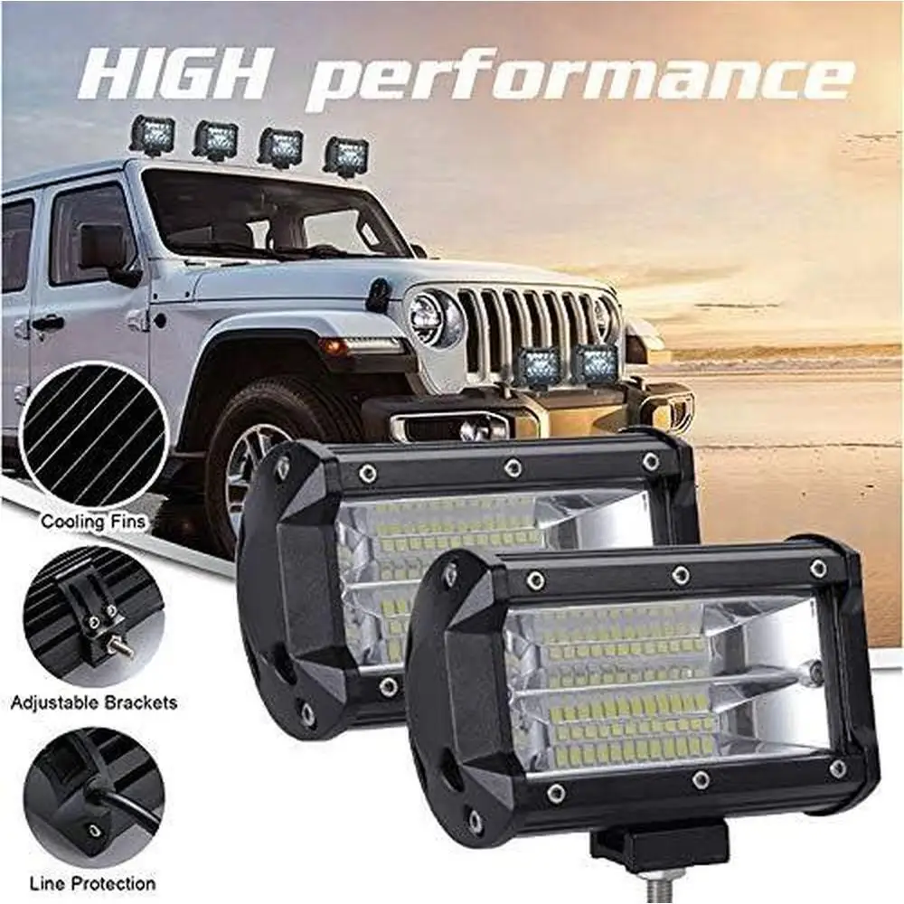 

10-30V LED Pods Light Bar 4/5-Inch 200W-280W Fog Light for Off-road Trucks Jeeps ATVs UTVs SUVs