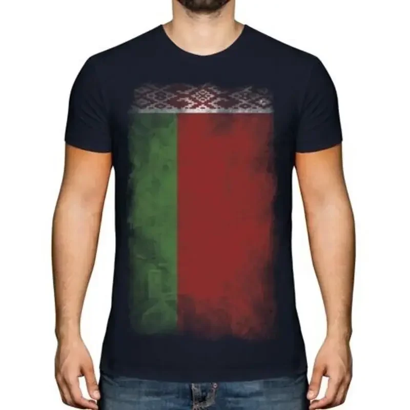 Belarus Verblaßte Flagge Herren T-Shirt Bielaru? Fußball Belarussisch Geschenk