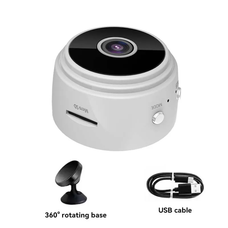 Mini caméra de surveillance sans fil Full HD 1080p, vision nocturne, détection de mouvement, vision à distance, vision à distance DVR