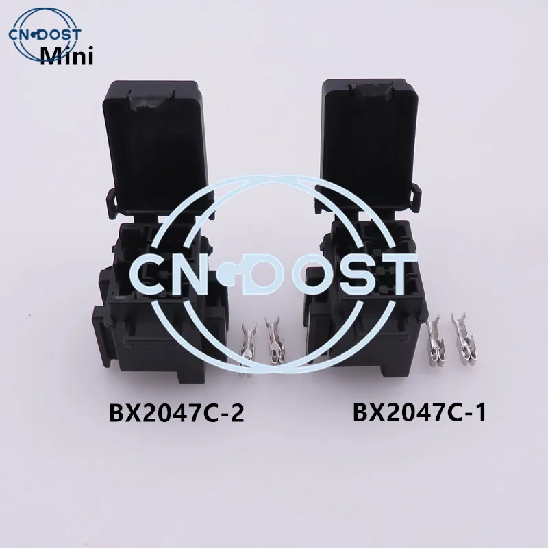 

1 Set 4 Way BX2047C-1 BX2047C-2 AC Assembly Micro In-line InLine Fuse Holders Without Fuses Mini Blade Type Fuse Holder