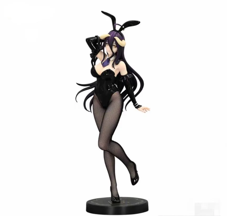 

2025 In stock Japanese original anime figure albedo black bunny ver action figure collectible model toys for boys