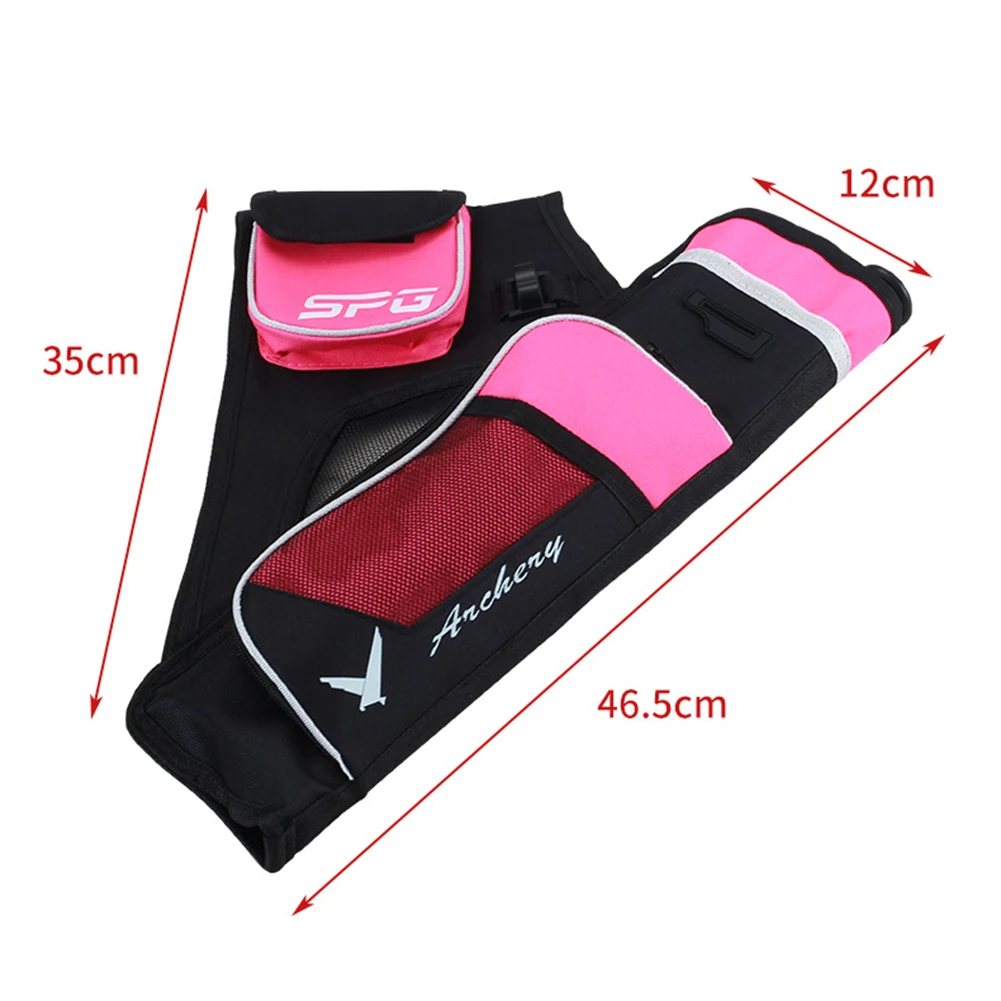 Oxford Bogenschießen Pfeiltaschen, 3 Röhren, Taille, zum Aufhängen, Aufbewahrungstaschenhalter, professionelle Bogenschießen-Pfeil-Organizer-Tasche
