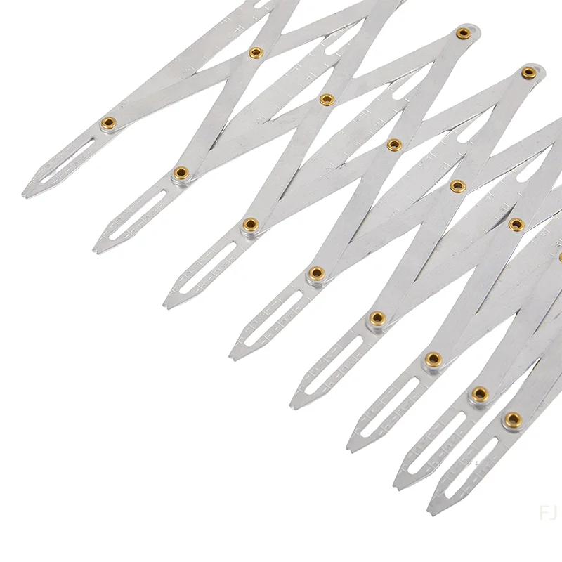 [YU]Buttonhole Spacer Expanding Crafting Guide Rule Sewing Gauge Equidistant Measuring Marking Tool for Grommet Button Holes