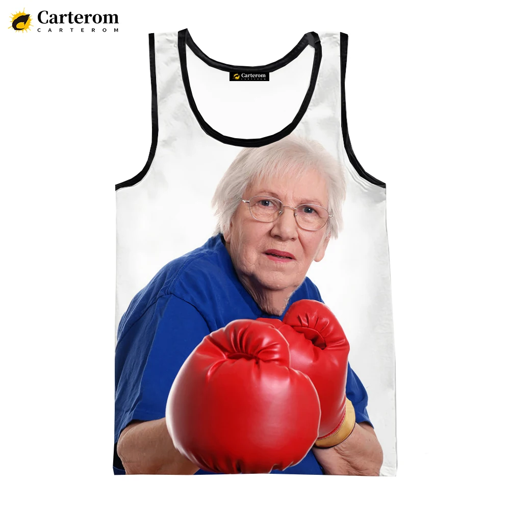 Funny Men Lady Licking A Red Popsicle Tank Tops Sleeveless T Shirts Digital Printing Harajuku 3D Printed Oversized Tees Tops 6XL