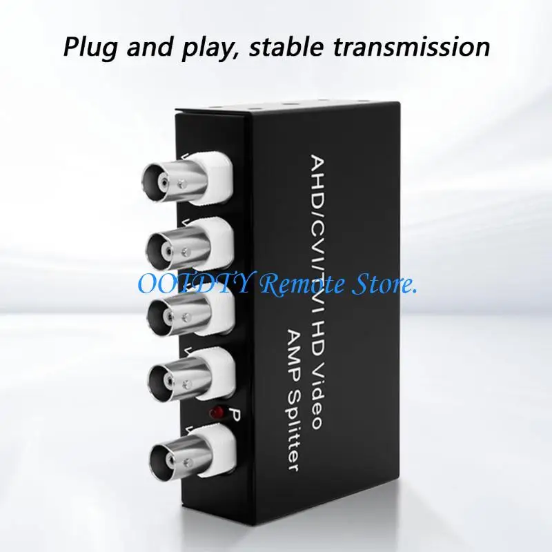 1 Input 4 Output AHD CVI TVI Video Distributor For Multiple Monitor Displays