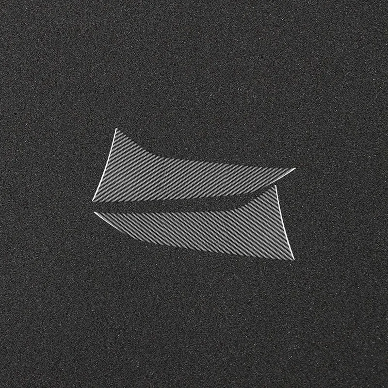 Для Subaru Crosstrek 2024 2025 углеродное волокно, задняя дверь автомобиля, треугольная стойка C, отделка хвостового крыла, наклейки, аксессуары-T45C