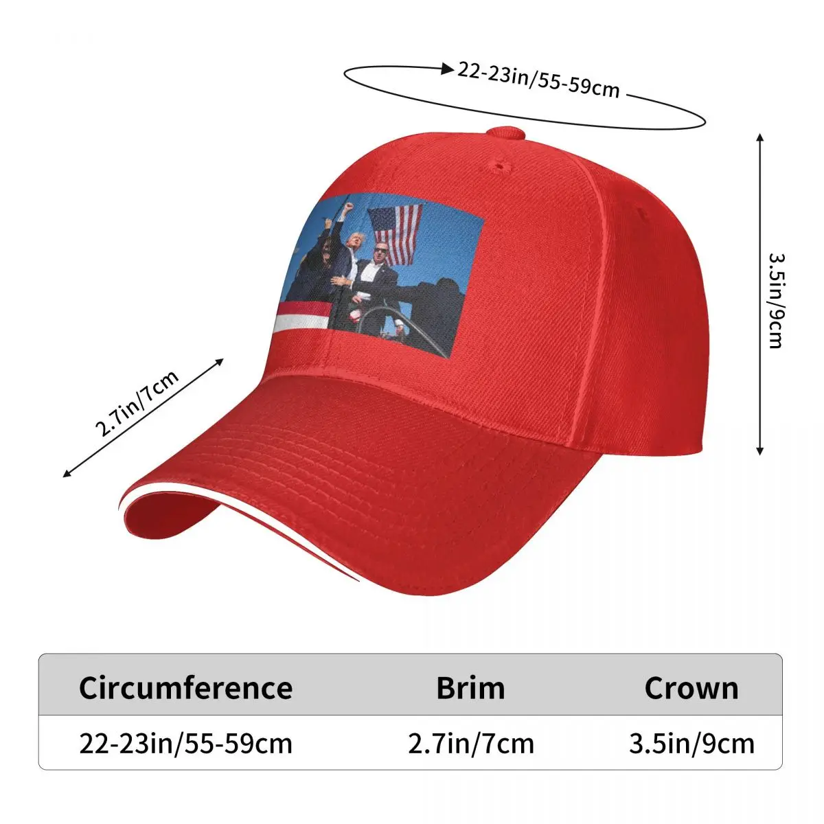 Summer 2024 New Baseball Cap Donald Trump Shot Scene Versatile For Men Women President Election Trucker Hats Casual Headwear