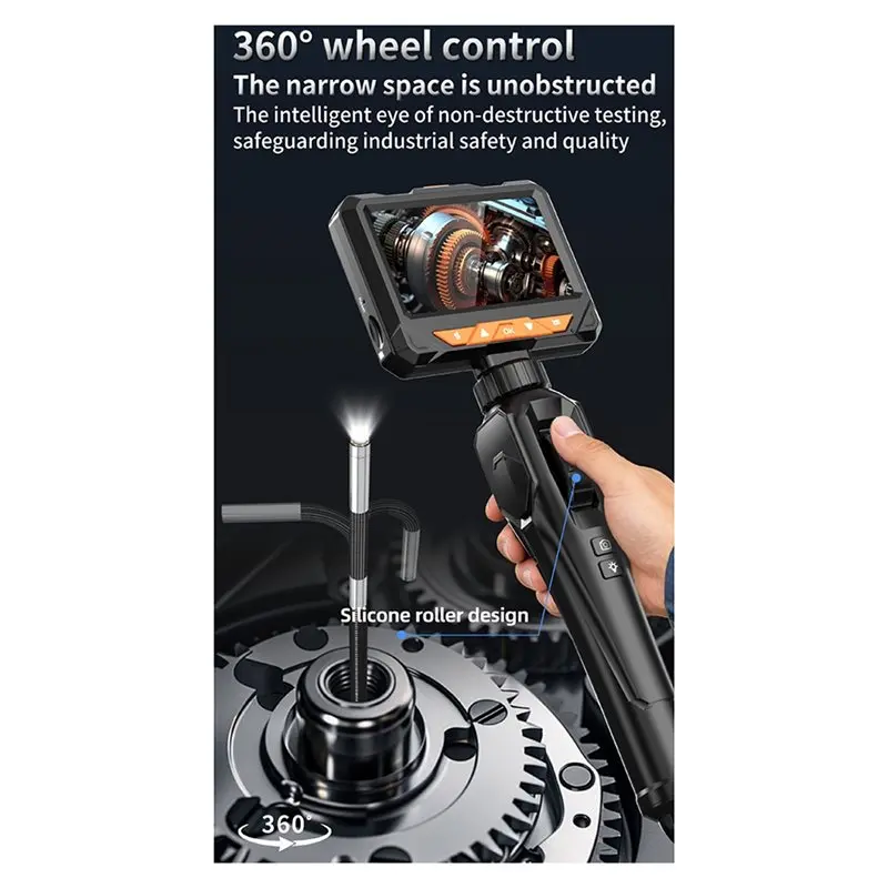 ELECT-Two-Ways Articulating Borescope Industrial Endoscope Camera