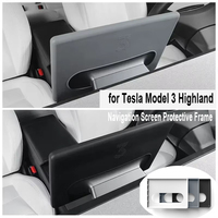 Navigation Screen Protective Frame for Tesla Model 3 Highland Model Y Launch Display All-inclusive Silicone Cover Accessories