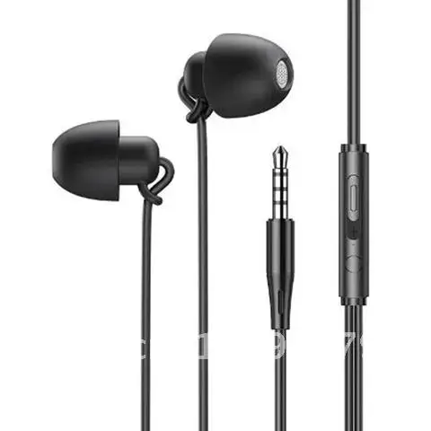 アンチノイズソフトスリーピングヘッドフォン、シリコンアンチフォールドハイファイヘッドセット、ノイズキャンセリング付きインイヤーヘッドフォン、タイプCヘッドフォン、3.5mm