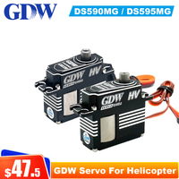 GDW DS590MG 12KG Torque Force Metal GDW DS595MG 5.5KG Torque Metal Shell Steel Gear Medium Digital Metal Locked Rudder Servo